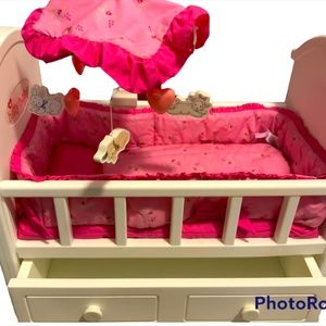 American Girl Bitty Baby White Crib